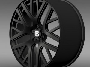 bentley continental gt speed rim 3D मॉडल