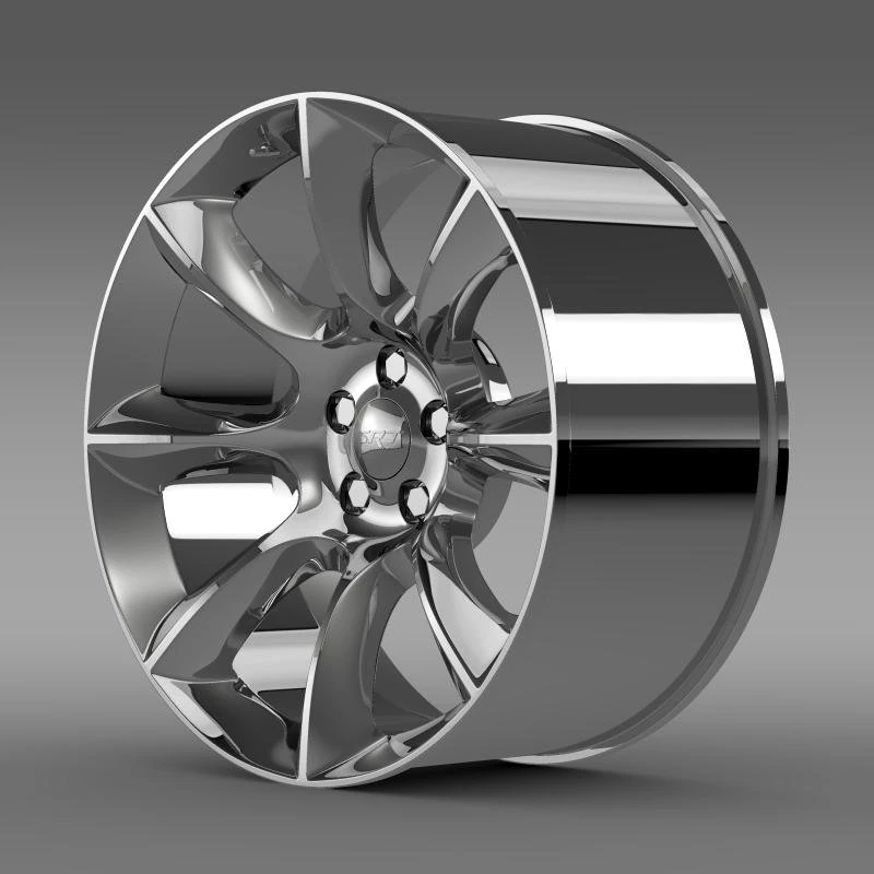 dodge challenger srt rim 3D Model .c4d .max .obj .3ds .fbx .stl .blend