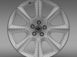 dodge challenger srt rim Modèle 3D
