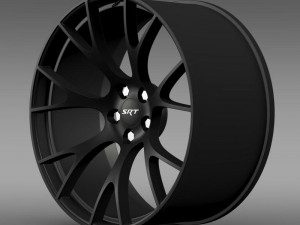dodge challenger supercharged rim 3D Model