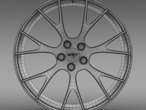 dodge challenger supercharged rim 3D Модель