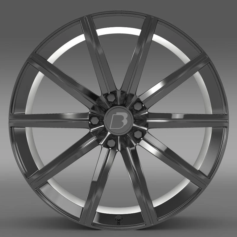 bb audi r8 v10 plus rim 3D Model .c4d .max .obj .3ds .fbx .stl .blend 