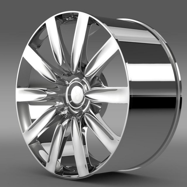 bentley continental gt rim Modello 3D .c4d .max .obj .3ds .fbx .stl .blend 