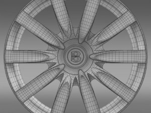 bentley continental gt rim Modello 3D
