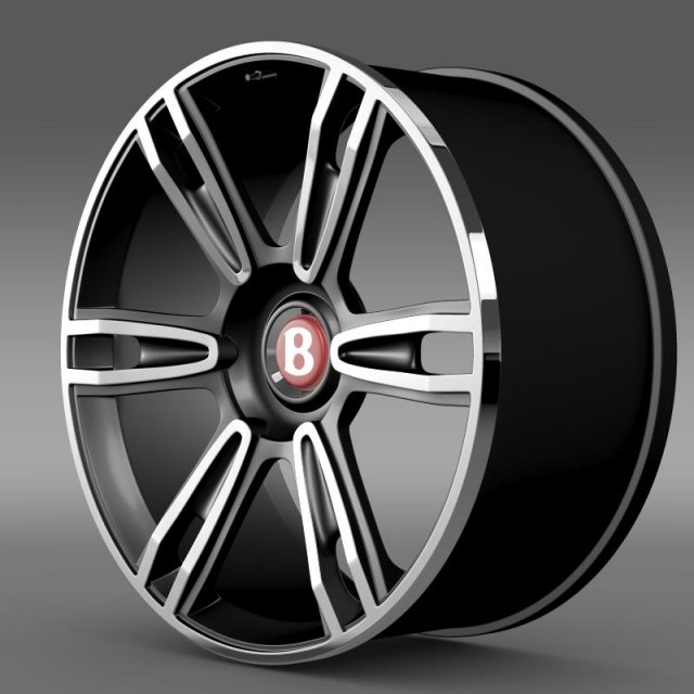 bentley continental gt rim 3 Modello 3D .c4d .max .obj .3ds .fbx .stl .blend 