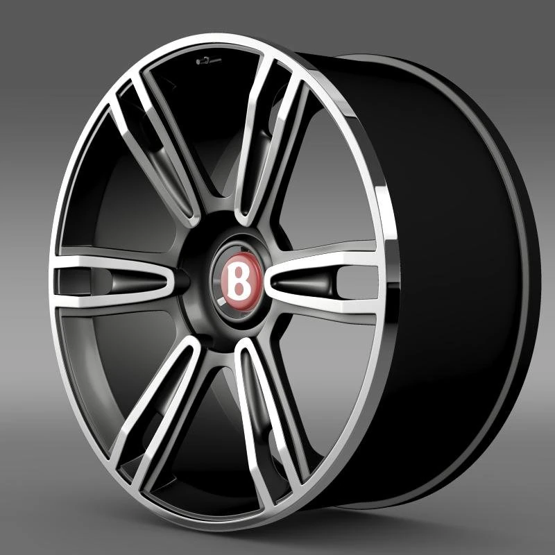 bentley continental gt rim 3 3D Model .c4d .max .obj .3ds .fbx .stl .blend 