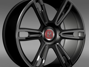 bentley continental gt rim 3 Modello 3D
