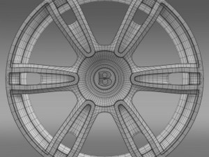 bentley continental gt rim 3 Modello 3D