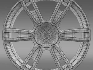 bentley continental gt rim 3 3D Model