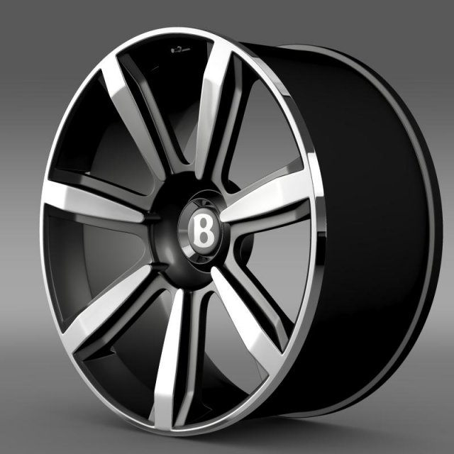 bentley continental gt rim2 3D Модель .c4d .max .obj .3ds .fbx .stl .blend 