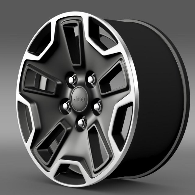 jeep wrangler rubicon rim 3D Модель .c4d .max .obj .3ds .fbx .stl .blend 