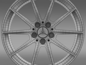 mercedes benz amg gt rim 3D Model