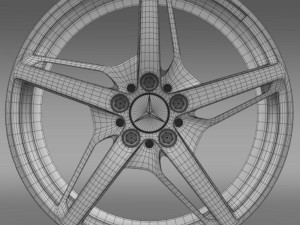 mercedes benz amg gt s rim Modello 3D