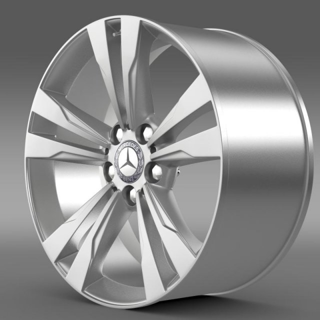 mercedes benz s 350 rim 3D Model .c4d .max .obj .3ds .fbx .stl .blend 