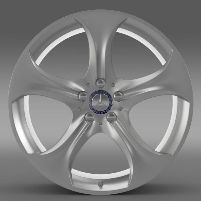 mercedes benz s 400 hybrid rim 3D Model .c4d .max .obj .3ds .fbx .stl .blend 
