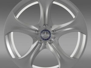 mercedes benz s 400 hybrid rim 3D Model
