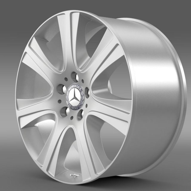 mercedes benz s 600 guard rim Model 3D .c4d .max .obj .3ds .fbx .stl .blend 