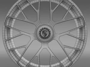 porsche gts 2015 rim 3D Model