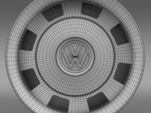 vw beetle classic rim 3D Model