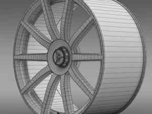 amg mercedes benz s 63 rim 3D Model