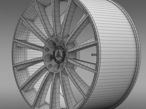 amg mercedes benz s 350 rim Modelo 3D