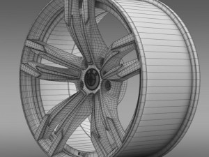 bmw m6 gran coupe rim 3D Model