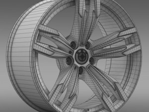 bmw m6 gran coupe rim 3D Model