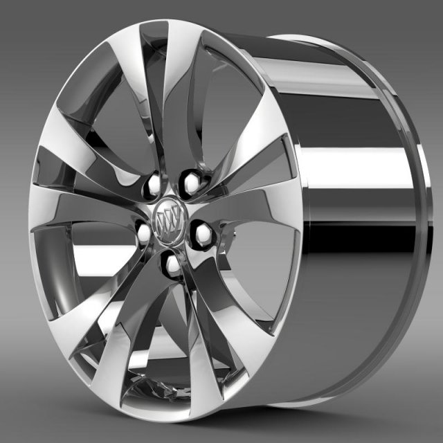 buick regal rim 3D Model .c4d .max .obj .3ds .fbx .stl .blend 