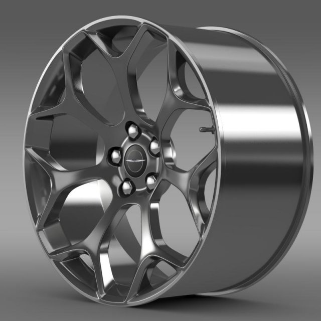 chrysler 300s 2015 rim 3D Model .c4d .max .obj .3ds .fbx .stl .blend 