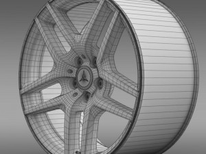 mercedes benz s 500 amg rim 3D Modell