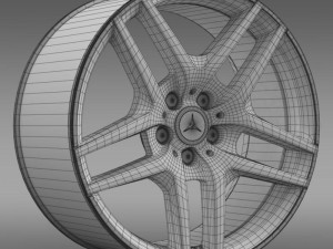 mercedes benz s 500 amg rim 3D Modell