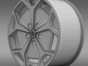 opel amperra rim 3D 模型