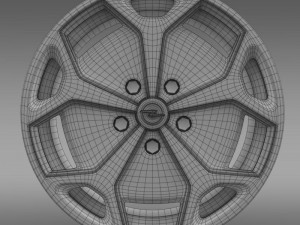 opel amperra rim 3D 模型