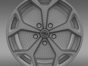 opel amperra rim 3D Model