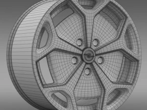 opel amperra rim 3D Model