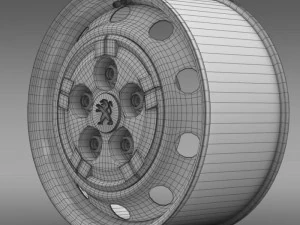 peugeot boxer van rim 3D Model