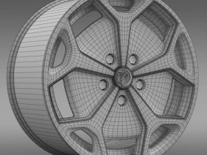vauxhall ampera rim 3D Model