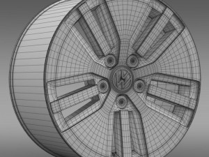 volkswagen e golf rim Model 3D
