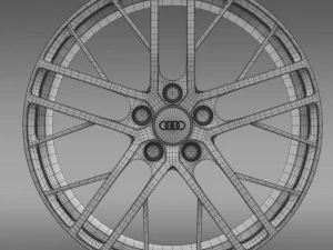audi r8 lmx 2014 rim 3D Model