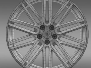 bentley continental gt speed rim 3D 모델