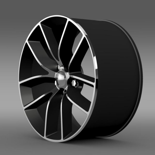 dodge challenger 392 rim 3D Model .c4d .max .obj .3ds .fbx .stl .blend 