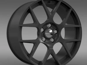 dodge challenger rt shaker rim 3D Model