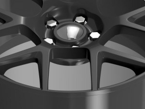 dodge challenger rt shaker rim 3Dモデル