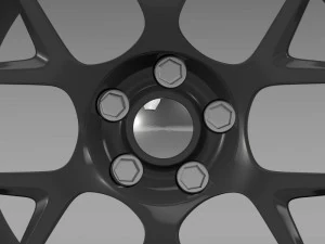 dodge challenger rt shaker rim 3D Model