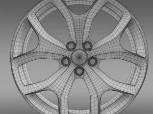 dodge challenger sxt rim 3D Model