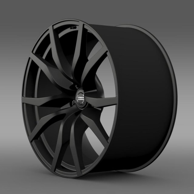 nissan gtr rim Modello 3D .c4d .max .obj .3ds .fbx .stl .blend 