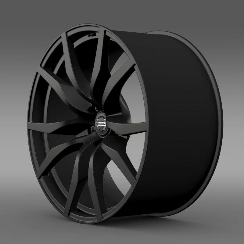 nissan gtr rim 3D Model .c4d .max .obj .3ds .fbx .stl .blend 