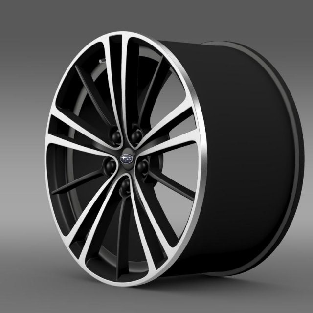 subaru brz rim 3D 模型 .c4d .max .obj .3ds .fbx .stl .blend 