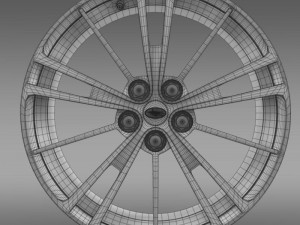 subaru brz rim 3D 模型