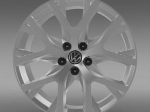 volkswagen crosspolo 2014 rim 3D Модель